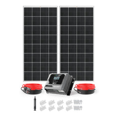 Rich Solar 400W 12V Solar Kit with 2×200W Panels and 40A MPPT Controller - RS-K4004