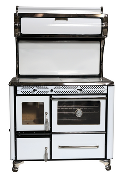Margin Stoves Radiant View Wood Cookstove – Amish-Built Cast Iron Cook Stove