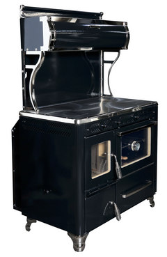 Margin Stoves Radiant View Wood Cookstove – Amish-Built Cast Iron Cook Stove