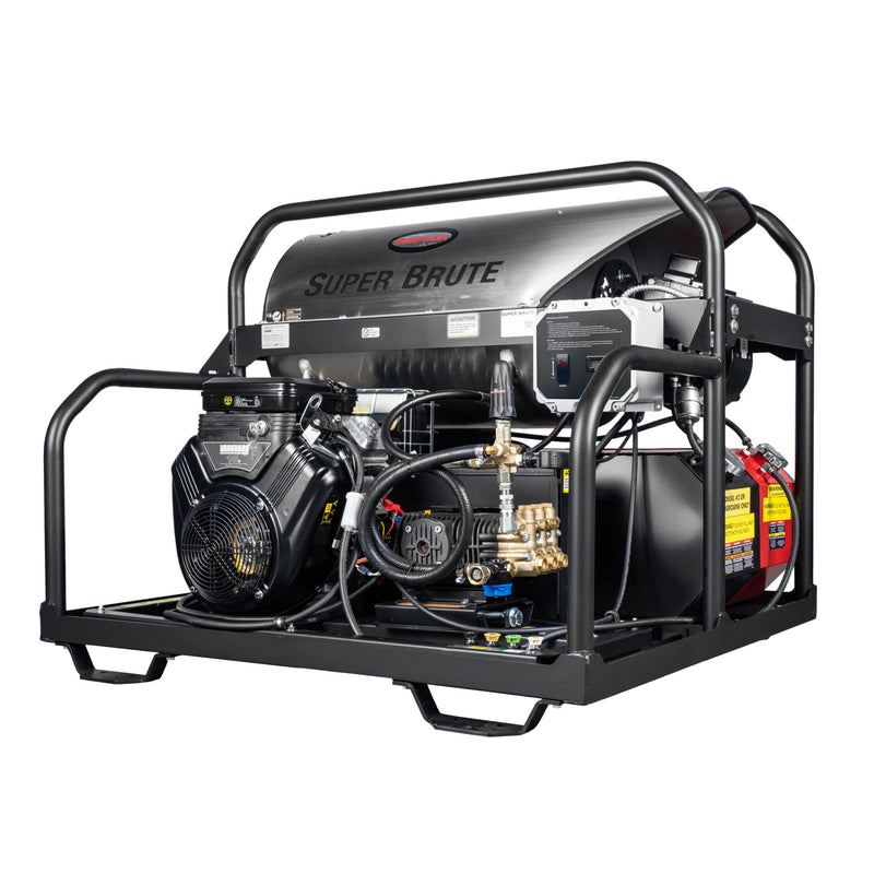 Simpson Super Brute 3500 PSI Hot Water Pressure Washer - Vanguard V-Twin Engine SB3555331E