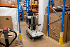 Bravi Platforms Sprint Order Picker, Driveable, 1 Man, 11-Ft. Platform Height, 45 Ah x4 Batteries - GPE211006