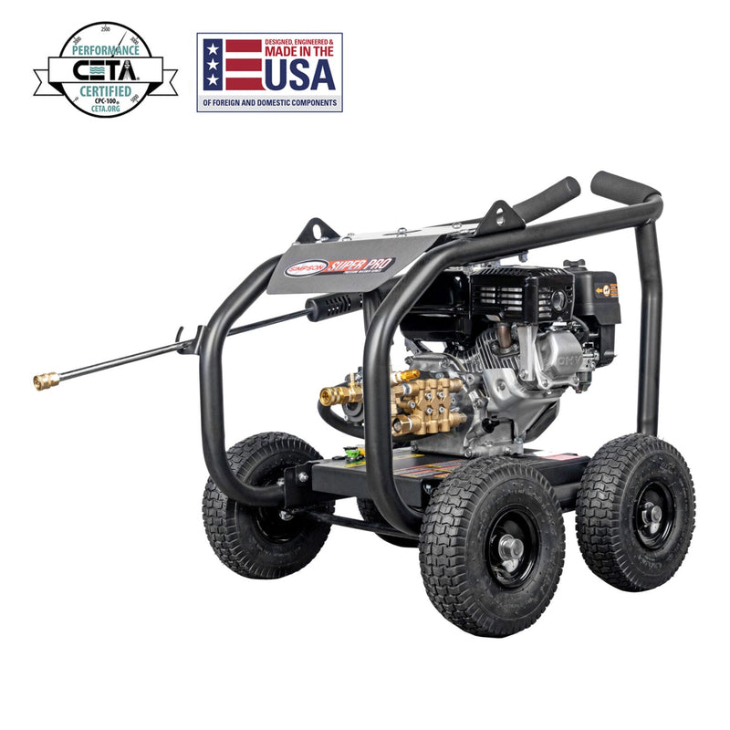 Simpson SuperPro Roll-Cage 3600 PSI Gas Pressure Washer - Honda GX200 Engine SRC3625212