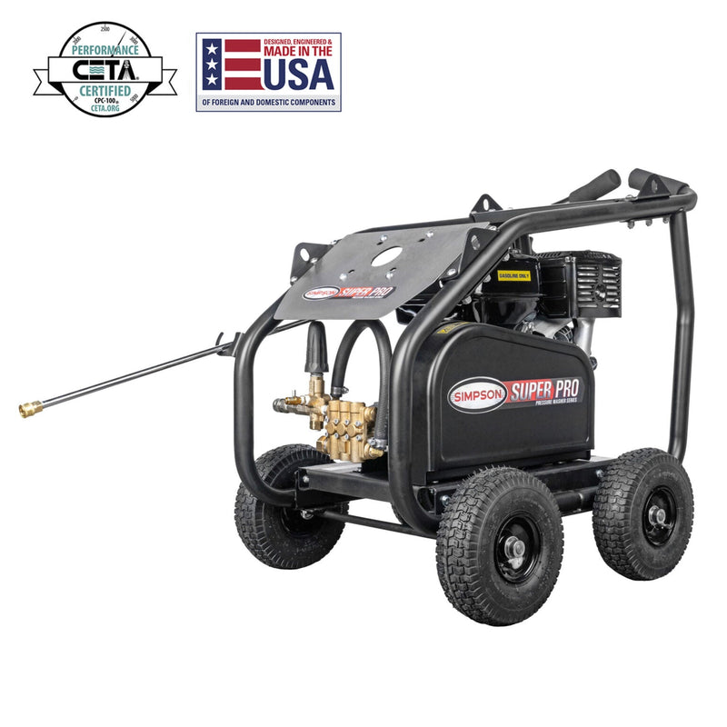 Simpson SuperPro Roll-Cage 4200 PSI Gas Pressure Washer - Honda GX390 Engine SRC4240211