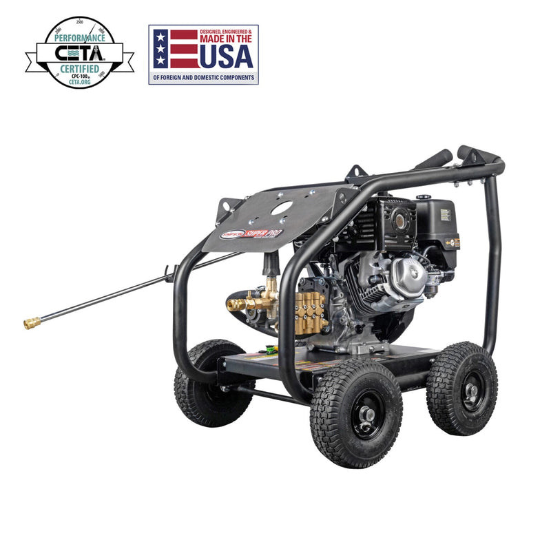 Simpson SuperPro Roll-Cage 4400 PSI Gas Pressure Washer - Honda GX390 Engine SRC4440212