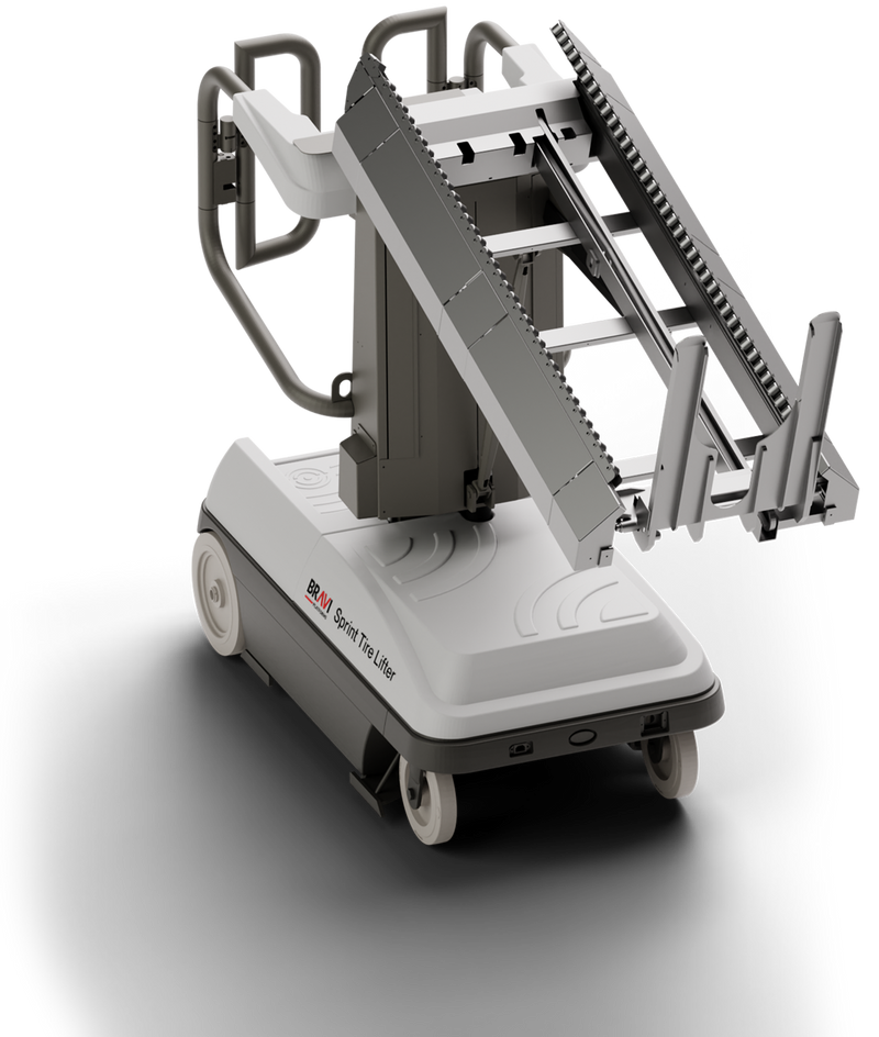 Bravi Platforms Sprint Tyre Lifter – 17.6 ft Working Height, Zero-Turn, 245Ah Battery