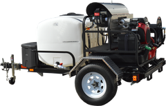 Pressure Pro Tow Pro Trailer Super Skid Pro V-Belt Gas Pressure Washer 8 GPM 3500 PSI Honda GX690 / General Pump - TR8012PRO-35HG