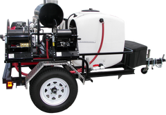 Pressure Pro Tow Pro Trailer Super Skid Pro V-Belt Gas Pressure Washer 8 GPM 3500 PSI Honda GX690 / General Pump - TR8012PRO-35HG