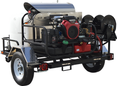 Pressure Pro Tow Pro Trailer Super Skid Pro V-Belt Gas Pressure Washer 5.5 GPM 3500 PSI 20 HP Honda / General Pump - TR6012PRO-35HG