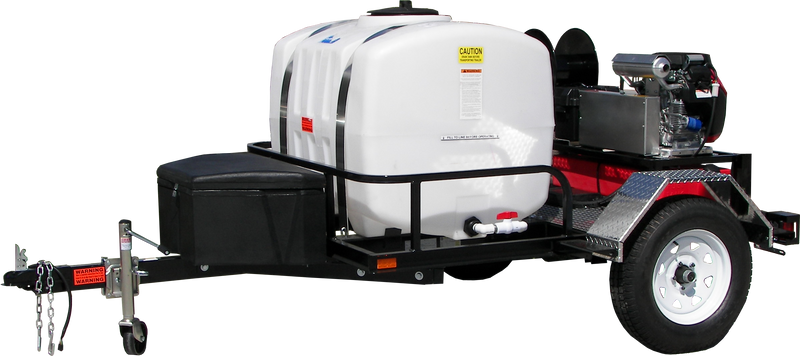 Pressure Pro Tow Pro Trailer HDC Pro V-Belt Gas Pressure Washer 5.5 GPM 3500 PSI 20 HP Honda/General Pump - TRHDCV5535HG