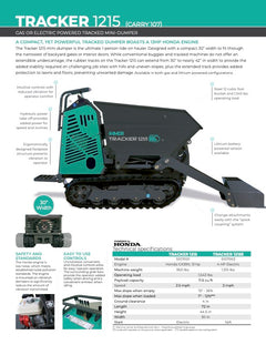 IMER Tracker 1215 Gas Hi-Tip Tracked Dumper with Self-Loading Shovel – 5107002