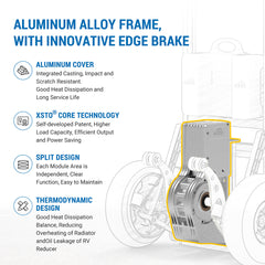 XSTO Motorized Electric Stair Climbing Hand Truck, 463 lb Capacity – ZW7210GC