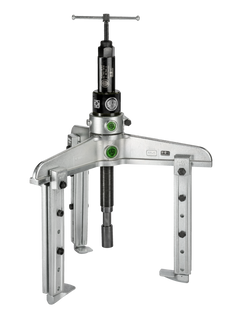 Kukko 3-Jaw Universal Puller with Adjustable Reach, Greased Hydraulic Spindle, Up to 375 mm Spread, 450 mm Reach - 11-0-BV