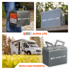 Rich Solar Alpha-1 Lite 12V 100Ah LiFePO₄ Battery – RS-B12100