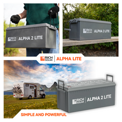 Rich Solar Alpha-2 Lite 12V 200Ah LiFePO₄ Battery – RS-B12200