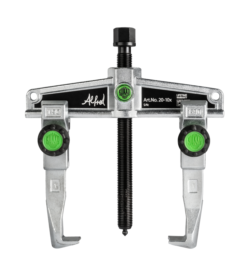 Kukko 2‑Jaw Universal Puller with Quick‑Adjust & Soft‑Touch – Series 20x