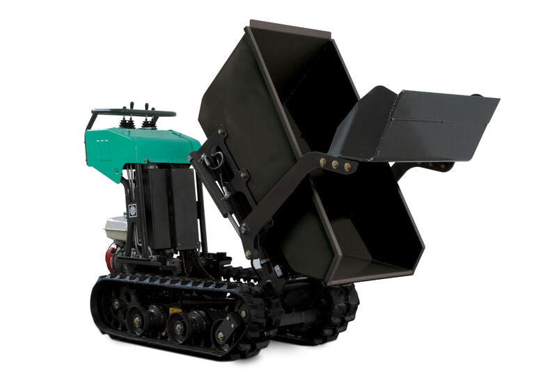 IMER Tracker 811 Gas Tracked Mini Dumper with Tipping Bucket & Self-Loading Shovel – 5105001