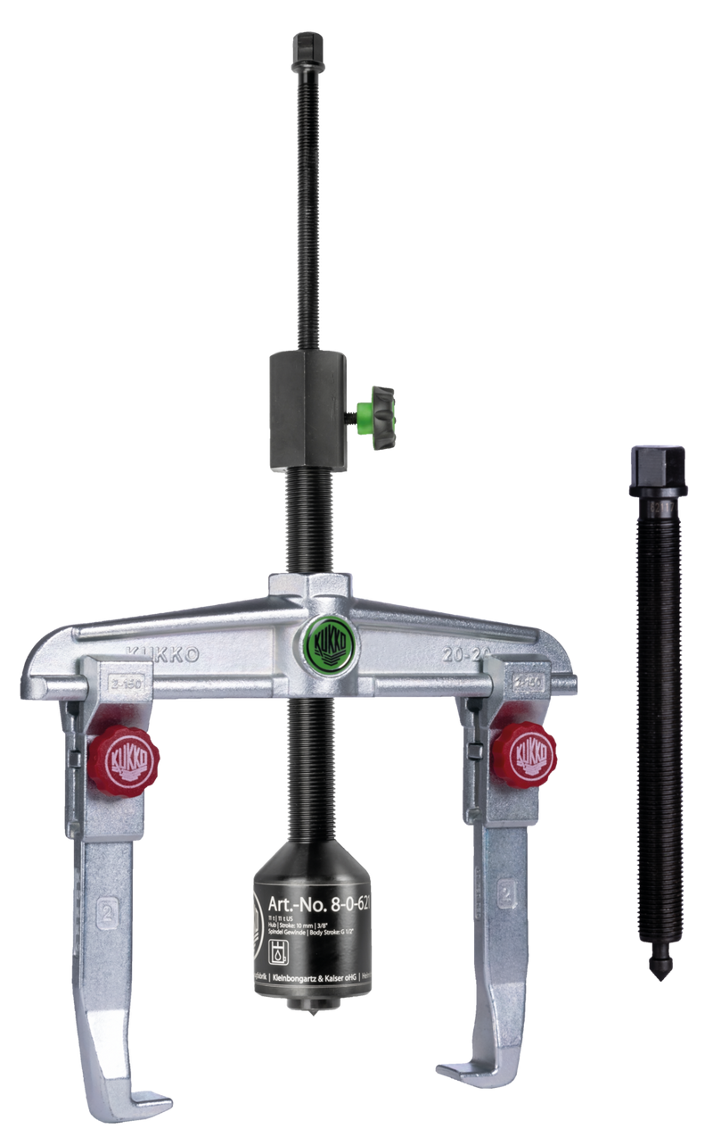 Kukko 2‑Jaw Universal Puller with Narrow Quick‑Adjust Jaws, 250 mm Spread & 210 mm Reach – 20‑3+ B