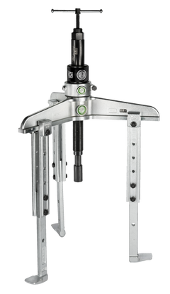 Kukko 3-Jaw Universal Puller with Adjustable Reach and Hydraulic Spindle, 520 mm Spread – 11-1-BV