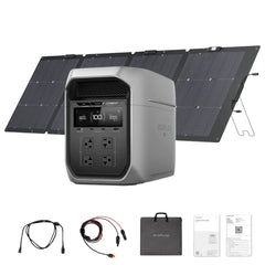 EcoFlow DELTA 3 Max Plus Portable Power Station with 400W Solar Panel – D3MP-400W