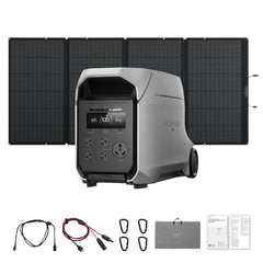 EcoFlow DELTA 3 Ultra Plus Portable Power Station with 400W Solar Panel – D3UP-400W