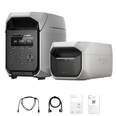 EcoFlow DELTA 3 Ultra Plus Portable Power Station with Delta 3 Max Plus Extra Battery – D3UP-D3MPEB