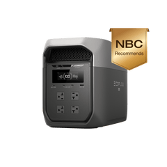 EcoFlow DELTA 3 Max Portable Power Station with 220W Solar Panel (Gray) – D3M-220W-G