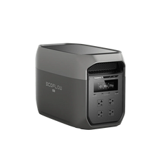 EcoFlow DELTA 3 Max Portable Power Station with 220W Solar Panel (Gray) – D3M-220W-G