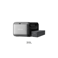EcoFlow Glacier Classic 35L Portable Fridge Freezer + Plug-In Battery Bundle - EFGLACIER35L-US-EB