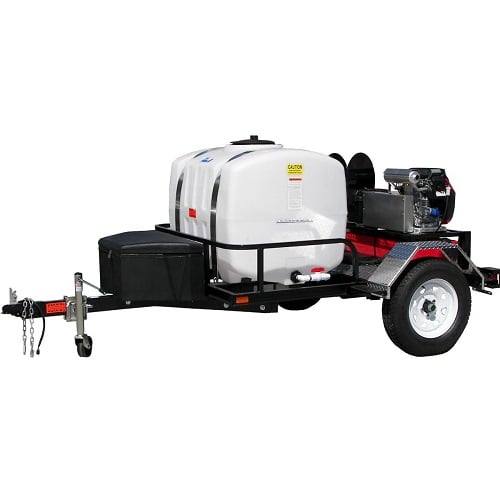 Pressure Pro Tow Pro Trailer HDC Pro V-Belt Gas Pressure Washer 8 GPM 3500 PSI Honda GX690 / General Pump - TRHDCV8035HG
