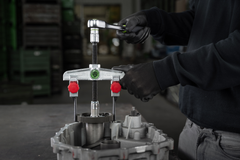 Kukko 2-Arm Universal Puller 120 x 100 mm with Extremely Narrow Hooks - 20-10+S-T