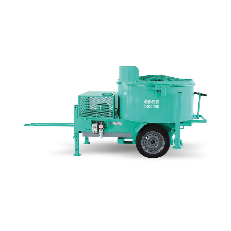 IMER MIX 750 Mortarman Towable Vertical Shaft Mortar Mixer – 13 HP Honda Gas with Electric Start – 1194648