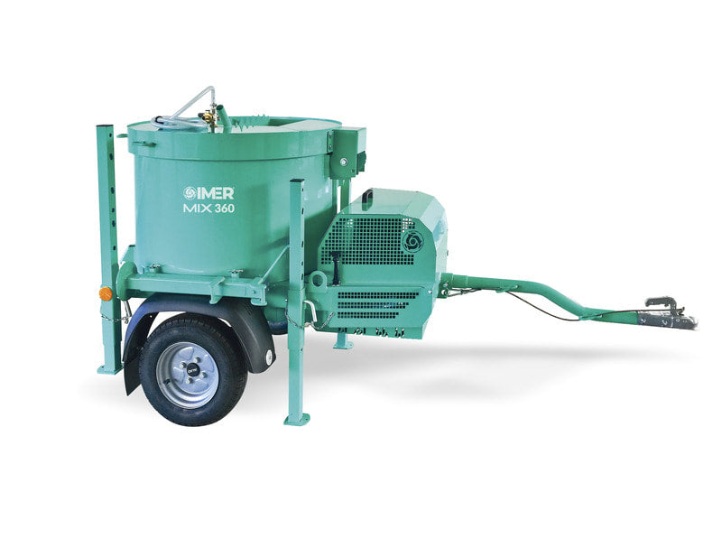 IMER MIX 360 Mortarman Towable Vertical Shaft Mortar Mixer – 5.5 HP 240V Single Phase – 1194662