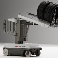 Bravi Platforms Sprint Tyre Lifter – 17.6 ft Working Height, Zero-Turn, 245Ah Battery